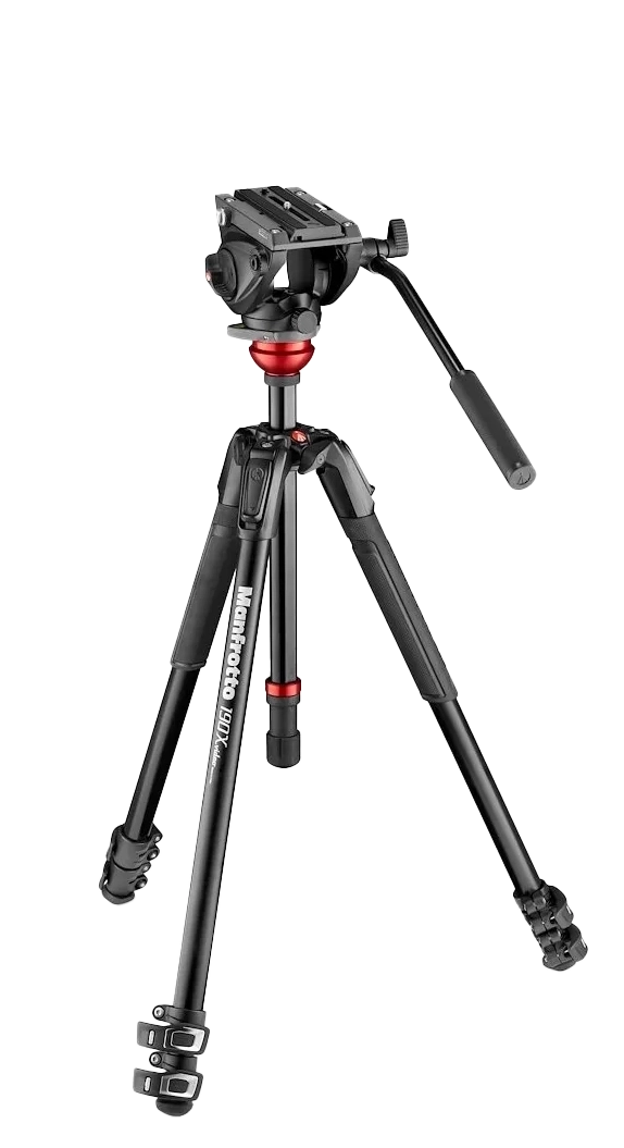 190X ALUMINIO Y RÓTULA 500 Kit trípode de vídeo MANFROTTO